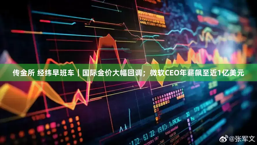 传金所 经纬早班车｜国际金价大幅回调；微软CEO年薪飙至近1亿美元